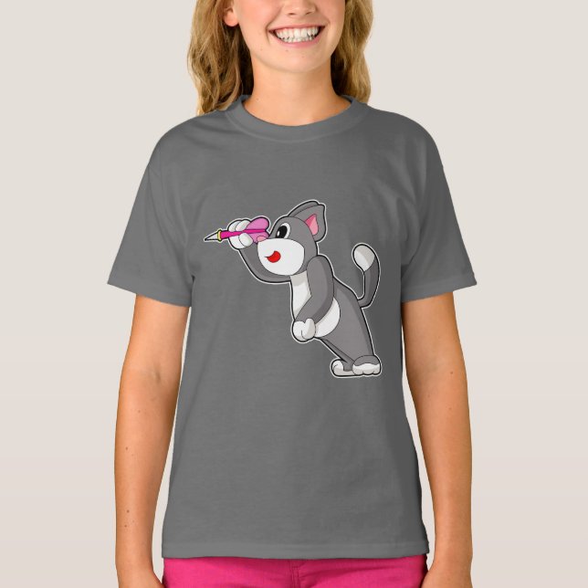 Camiseta Cat Darts Dart (Anverso)