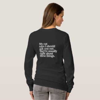 Camiseta Cat Dating Advice Quote | Funny Pet Lover