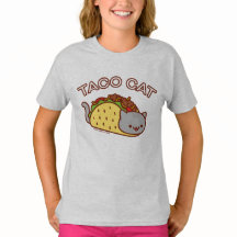 Camiseta Cat de los Chicas - "TACO CAT"