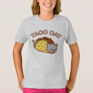 Camiseta Cat de los Chicas - "TACO CAT"