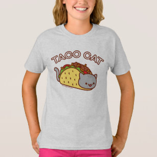 Camiseta Cat de los Chicas - "TACO CAT"