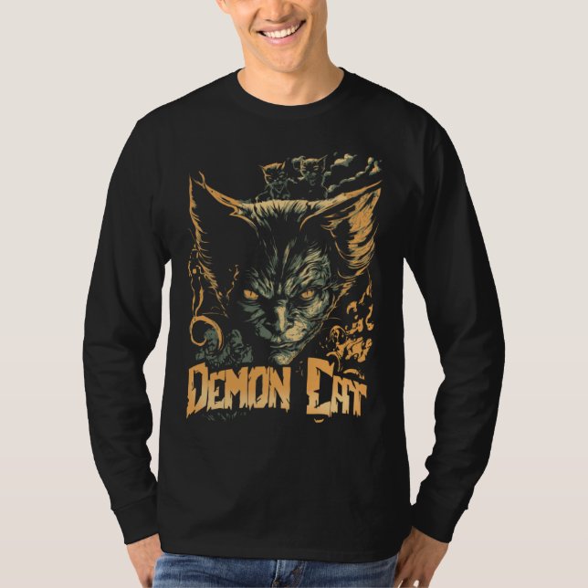 Camiseta Cat Demon Cat Evil Sinister Kitty (Anverso)