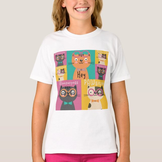Camiseta Cat Dice Hey Memes Graciosos   (Anverso)