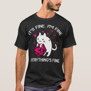 Camiseta Cat DnD Valentine Todo Es Matchi De Pareja Fina