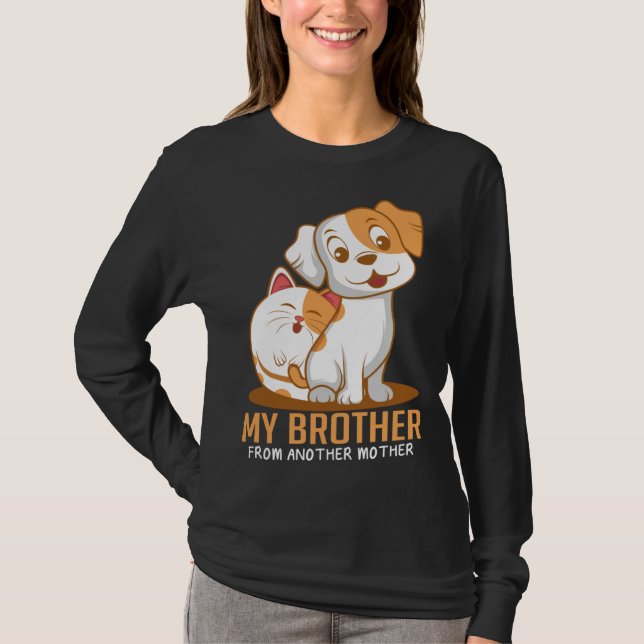 Camiseta Cat Dog Brother  Animal (Anverso)