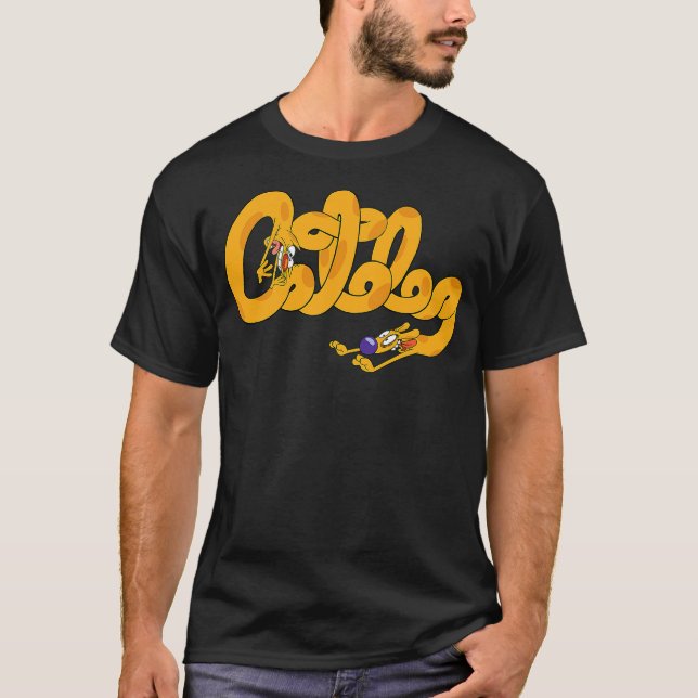 Camiseta Cat Dog Cursive Nickelodeon (Anverso)