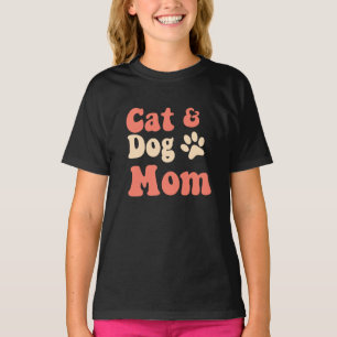 Camiseta Cat Dog Mom