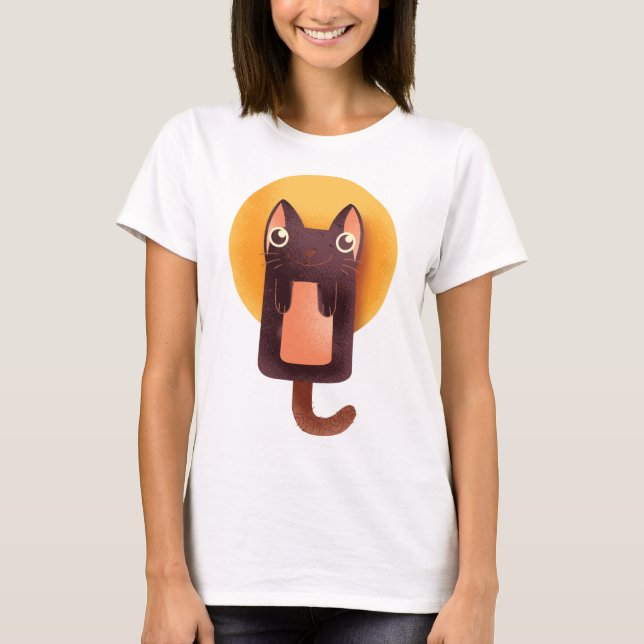 Camiseta cat drawing (Anverso)