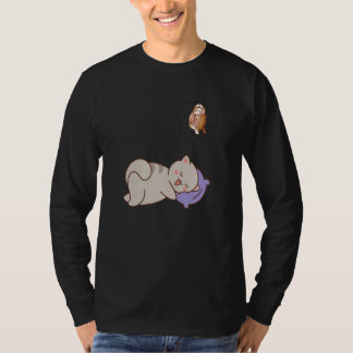 Camiseta Cat Dreaming Sleeping  