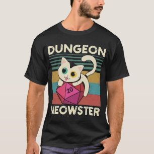Camiseta Cat Dungeon Meowster Vintage