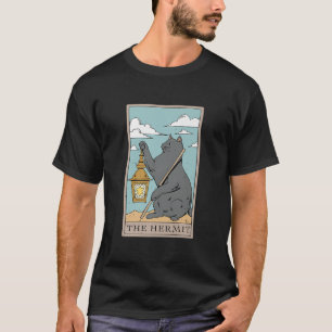 Camiseta Cat El diseño ermitaño de la tarjeta Tarot para un