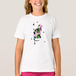 Camiseta Cat en pink