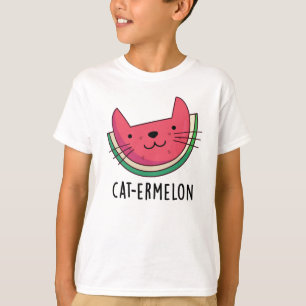 Camiseta Cat-ermelon Funny Cat Watermelon Pun