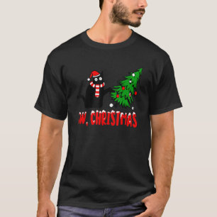 Camiseta Cat Ew Navidades Black Cats Sarcástico Anti Chris
