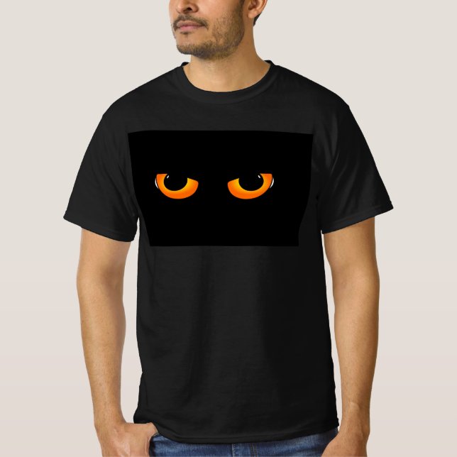 Camiseta Cat Eyes, Black T-shirt, for Guys - Men (Anverso)