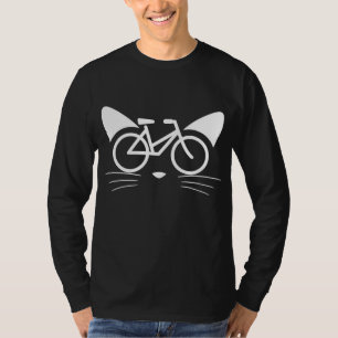 Camiseta Cat Face Bicycle Kitten Feline Bike Mascota BMX Re