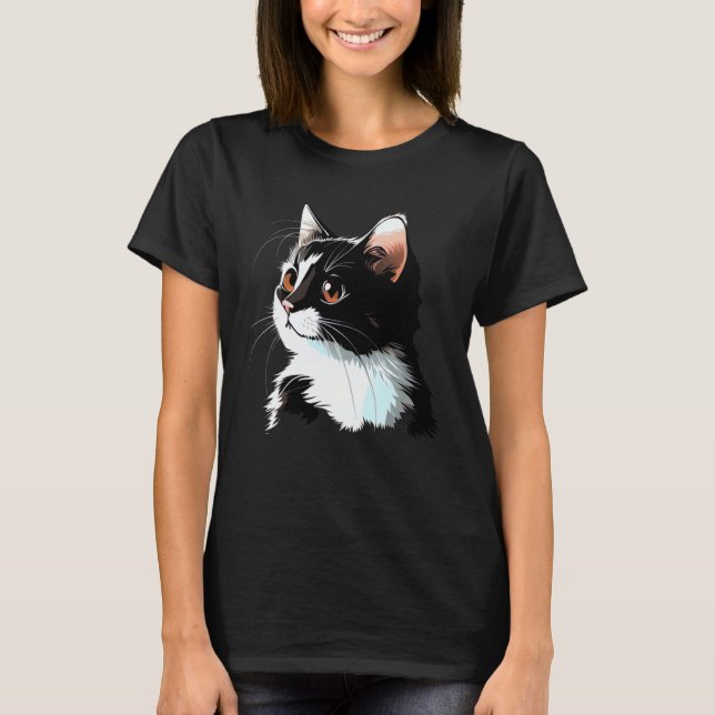 Camiseta Cat Face  Cat (Anverso)