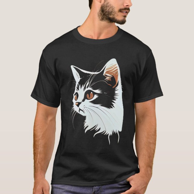 Camiseta Cat Face Cat 2 (Anverso)