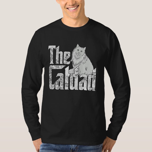 Camiseta Cat Father The Catfather Crazy Cat Dad Papa (Anverso)