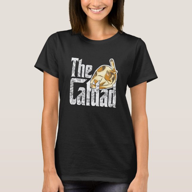 Camiseta Cat Father The Catfather Crazy Cat Dad Papa (Anverso)