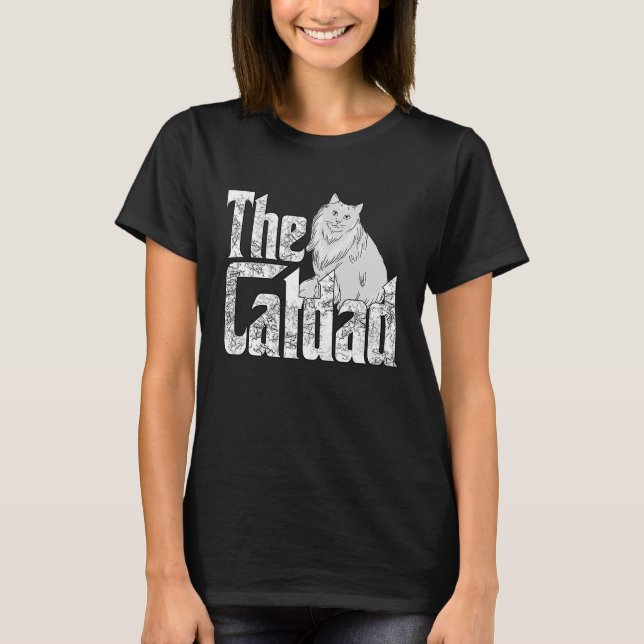 Camiseta Cat Father The Catfather Crazy Cat Dad Papa (Anverso)