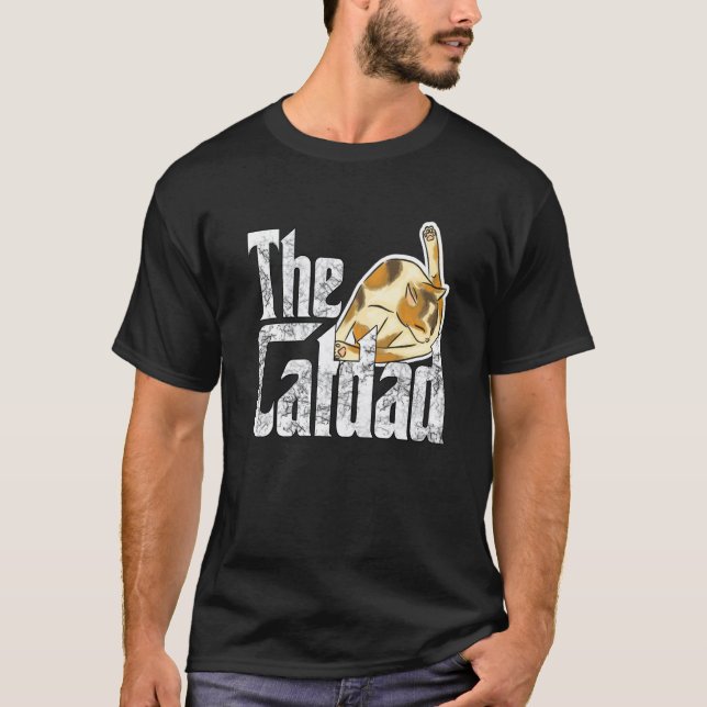 Camiseta Cat Father The Catfather Crazy Cat Dad Papa (Anverso)