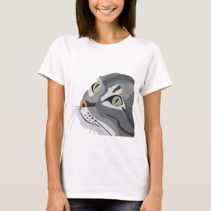 Camiseta Cat Feline Eyes Cuke Animal