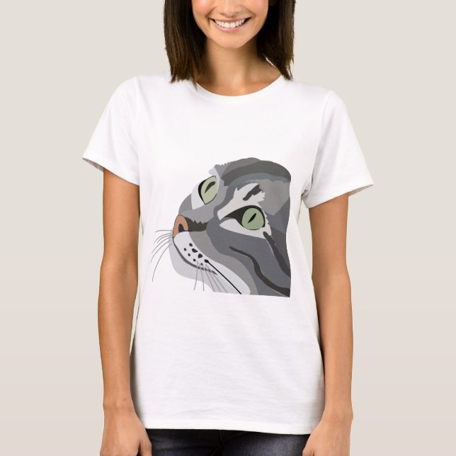 Camiseta Cat Feline Eyes Cuke Animal (Anverso)