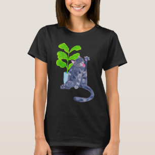 Camiseta Cat & Flower