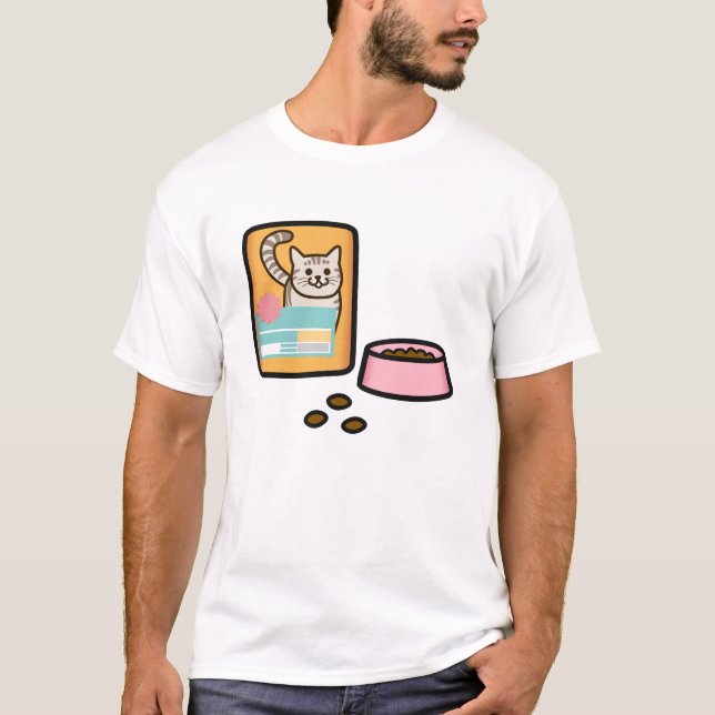 Camiseta Cat Food in Japanese Kanji (Anverso)