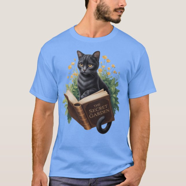 Camiseta Cat For Women Book Lover Cute Cat And Book friend (Anverso)