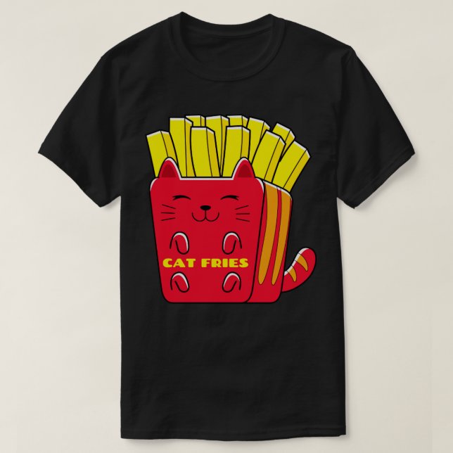 Camiseta Cat Fries (Diseño del anverso)