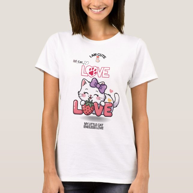Camiseta CAT Fun Cute (Anverso)