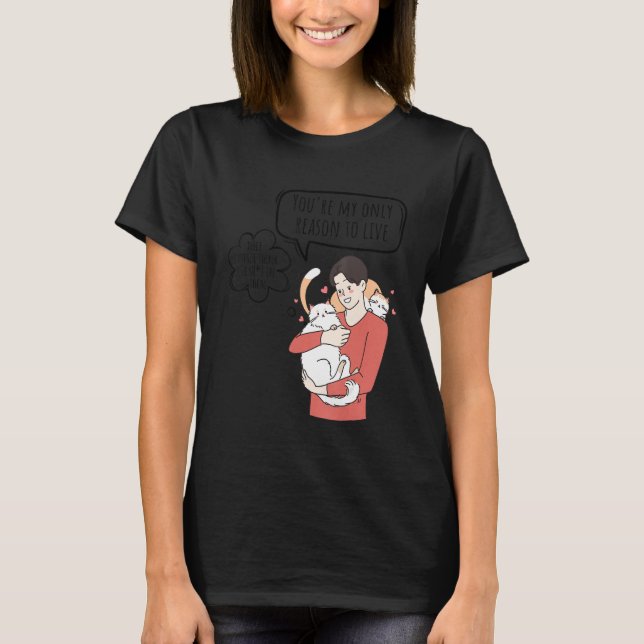 Camiseta Cat  Gen Z  Nihilism Existential Crisis Dank Meme (Anverso)