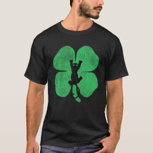 Camiseta Cat Gift St. Patrick's Day Shamrock Clover Irish C