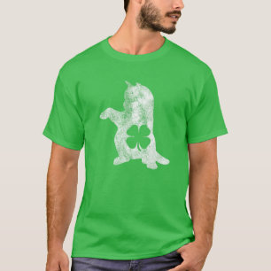 Camiseta Cat Gift St. Patrick's Day Shamrock Clover Irish C