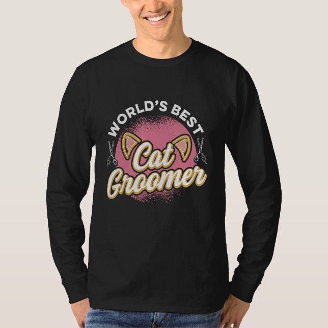 Camiseta Cat Grooming For Cat Groomer Cat Hairdresser Cats  (Anverso)