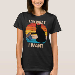 Camiseta Cat Hacer Lo Que Quiero Que El Gato Meow Rebel Kit