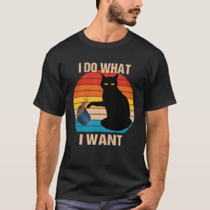 Camiseta Cat Hacer Lo Que Quiero Que El Gato Meow Rebel Kit