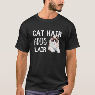 Camiseta Cat Hair Agrega Flair Graciosa Ragdoll Cat Ring Sa