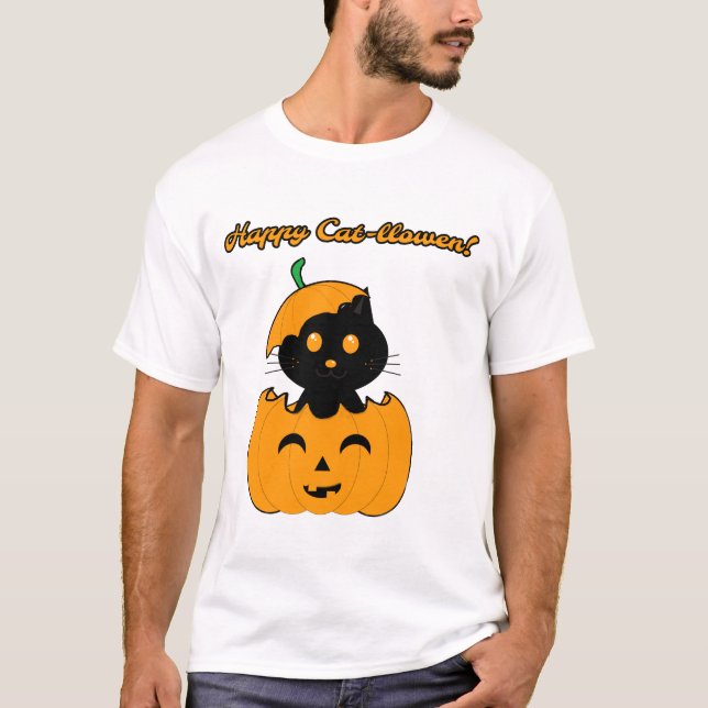 Camiseta Cat-halloween (Anverso)