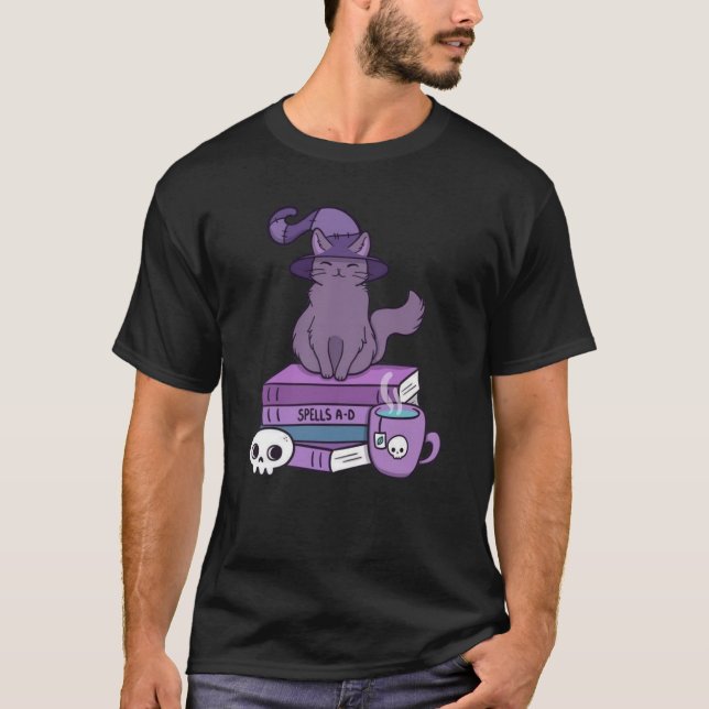 Camiseta cat halloween  (Anverso)