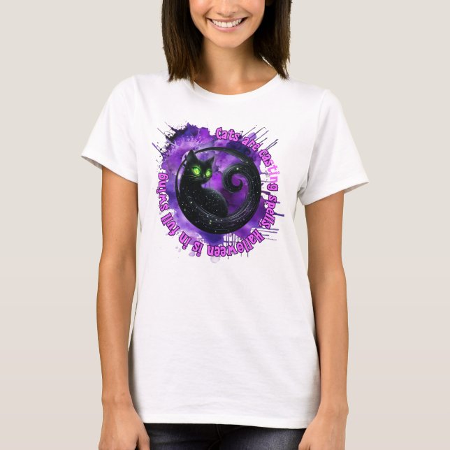 Camiseta Cat Halloween (Anverso)