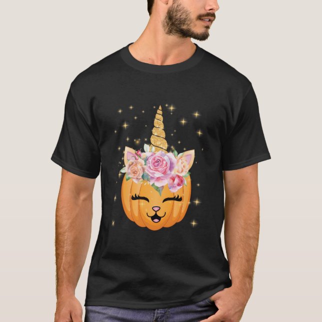 Camiseta Cat Halloween Unicorn Cat (Anverso)