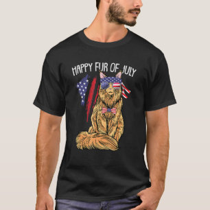 Camiseta Cat Happy Fur Del 4 De Julio La Bandera Estadounid