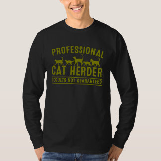 Camiseta Cat Herder  For Crazy Animal Kitty  Men Women