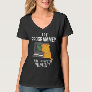 Camiseta Cat I are Programador I Make Computer