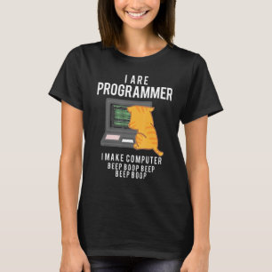 Camiseta Cat I are Programador I Make Computer