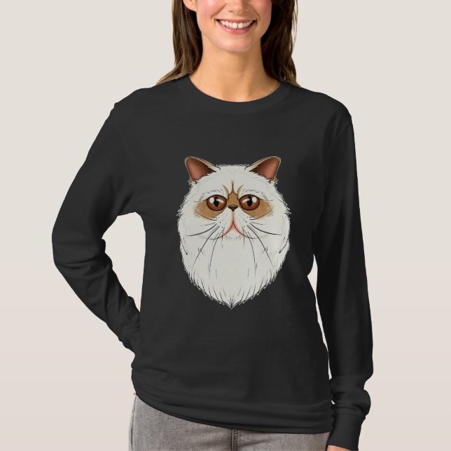 Camiseta Cat I Cat Face I Himalayan Cat (Anverso)