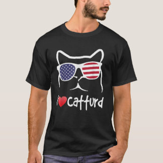 Camiseta Cat I Love Catturd Funny T-Shirt